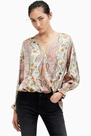 AllSaints Womens AllSaints Penny Cascade Top