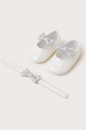 Monsoon Girls Bow Booties and Bando Set