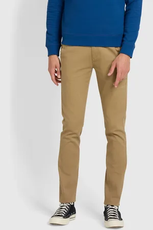 Farah Mens Blue Endmore Twill Chinos