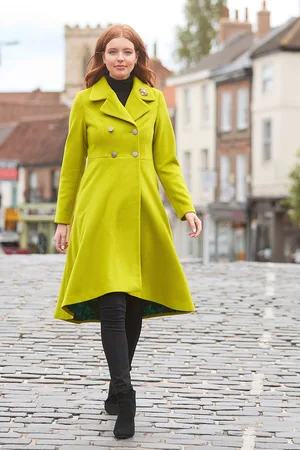Joe Browns Womens Statement Colour Dip Hem Coat