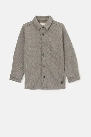 Angel & Rocket Boys Henry Herringbone Textured Shirt