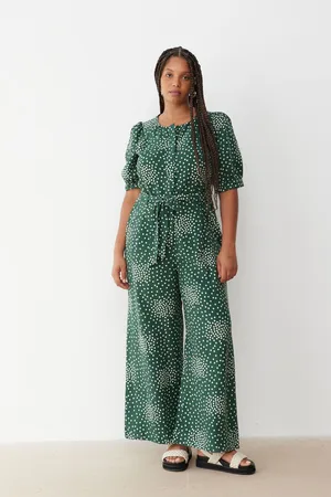 Oliver Bonas Womens Short Sleeve Jumpsuit