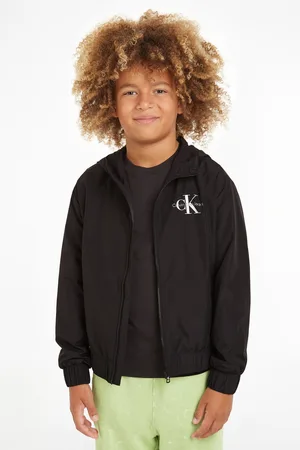 Calvin Klein Boys Logo Zip Through Jacket