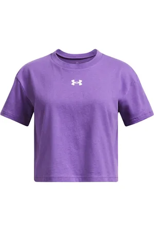Under Armour Girls Crop Sportstyle Logo Short Sleeve T-Shirt