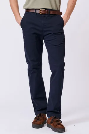 Aubin Blue Witham Stretch Chinos 32W x 31L (UK 32 R)