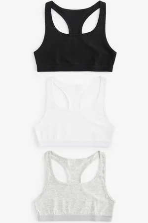 Next Girls /White Racer Back Crop Top 3 Pack (5-16yrs)