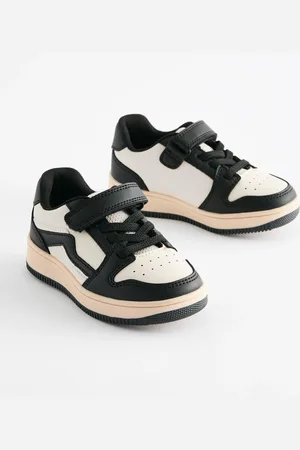 Next Boys /White Touch Fastening Elastic Lace Trainers