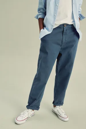 Next Boys Navy Loose Fit Chino Trousers (3-16yrs)