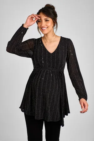 JoJo Maman Bébé Womens Maternity Sparkle Top