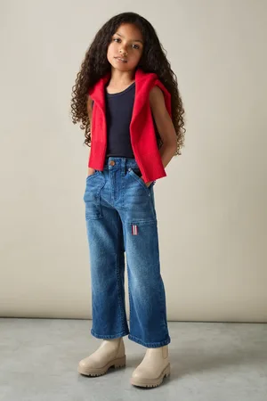 Reiss Girls Navy Violet Senior Cotton Blend Ribbed Vest