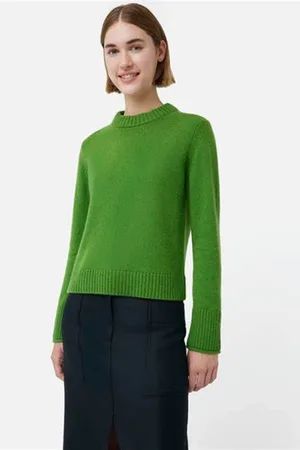 Jigsaw Womens Dark Compact Wool Crew Jumper