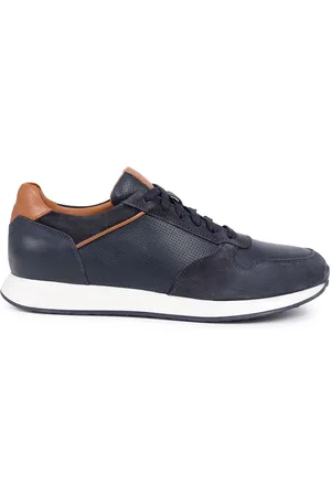 JONES BOOTMAKER Mens Southsea Lace-Up Trainers