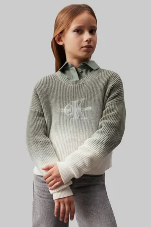 Calvin Klein Girls Monogram Gradient Sweater