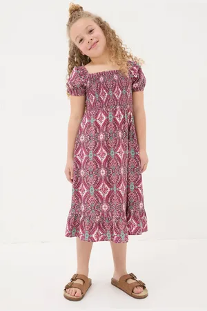 Fat Face Girls FatFace Adele Paisley Midi Dress