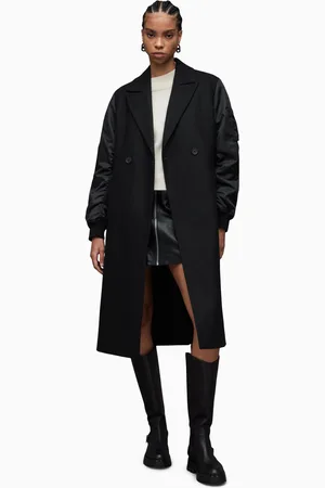 AllSaints AllSaints Black Paulah Coat AU 8