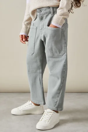 Reiss Girls Khaki Nora 9-13 yrs Barrel Leg Cargo Trousers
