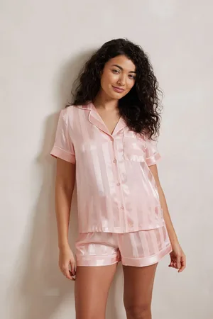 Chelsea Peers Pink Playful Print Short Pyjamas Set AU 16