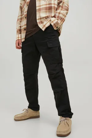 JACK & JONES Black Ace Tucker Straight Cargo Trousers 29W x 31L (UK 29 R)