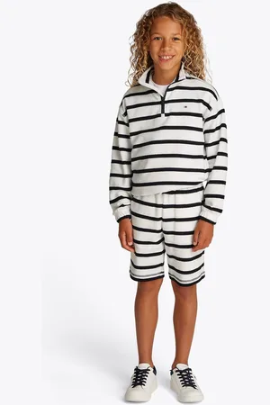 Tommy Hilfiger Blue Stripe Half Zip Sweatshirt 10 Years (140cm)