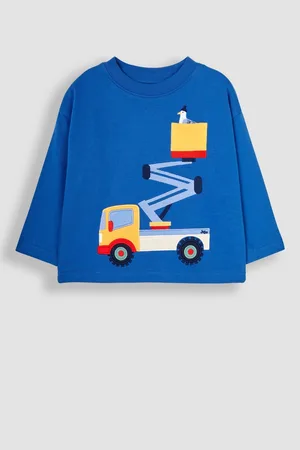 JoJo Maman Bébé Boys Denim Appliqué Pocket Top