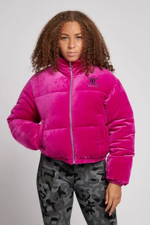 Juicy Couture Girls Velour Puffer Jacket