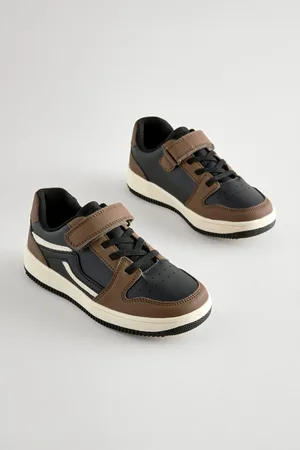 Next Boys Black/ Elastic Lace Trainers