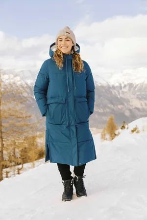 Animale Womens Navy Womens Dawlish Recycled Longline Coat