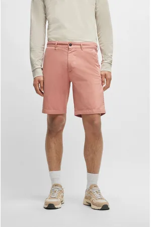 HUGO BOSS Mens Slim Fit Stretch Cotton Chino Shorts