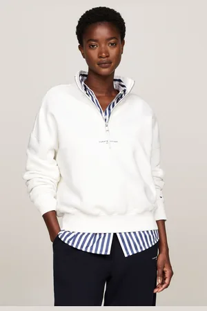 Tommy Hilfiger Womens Regular Fit Mini 1/2 Zip Sweatshirt