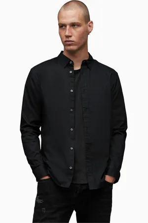 AllSaints Mens AllSaints Crome Hawthorne Long Sleeved Shirt
