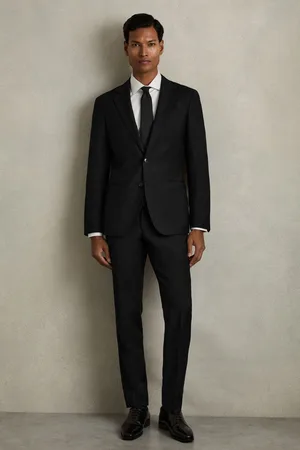 Reiss Mens Aspire Single Breasted Wool Suit Jacket Slim-Fit