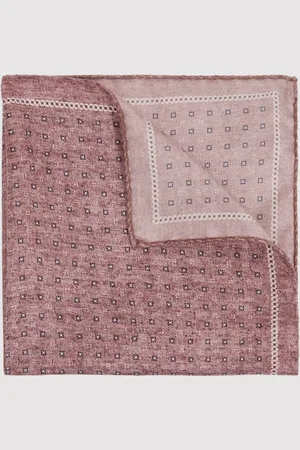 Reiss Mens Dusty Marasusa Reversible Silk Pocket Square