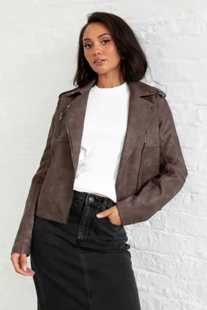 Lovedrobe Womens Soft Pu Biker Black Jacket