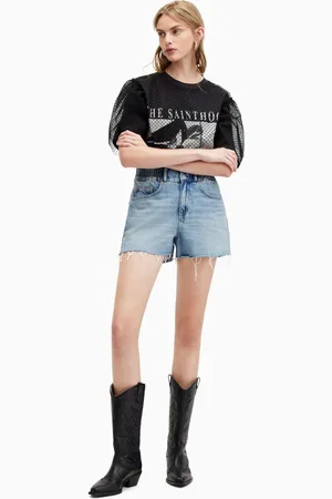 AllSaints Womens AllSaints Denim Hailey Shorts