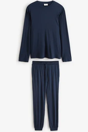 Chelsea Peers Mens TENCEL Modal Long Crew Neck Pyjama Set