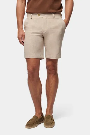 Peckham Rye Mens Linen Blend Herringbone Shorts