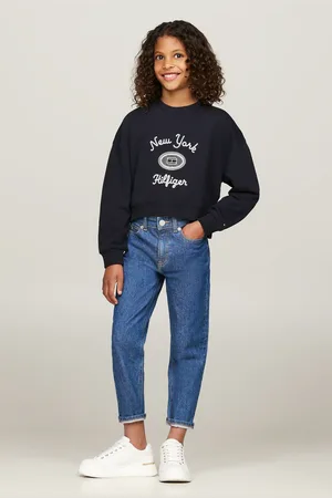 Tommy Hilfiger Girls NY Embroidered Crew Neck Sweatshirt