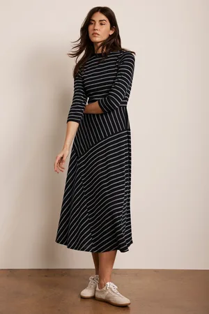 mint&berry Striped Midi Dress XL