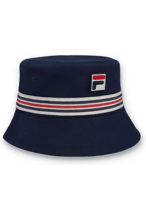 Fila Light Blue Jojo Fbox And Heritage Stipe Bucket 100% Cotton Hat One