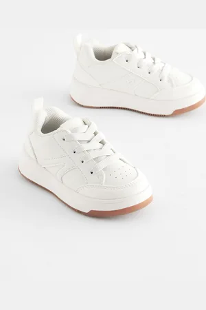 Next Boys Wide Fit (G) Elastic Lace Trainers