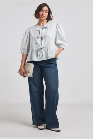 Simply Be Womens 24/7 Wide Leg Denim Jeans
