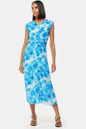 Whistles Sprayed Flowers Daina Dress AU 16