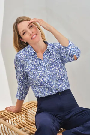 Pure Collection 3/4 Sleeve Blouse AU 12