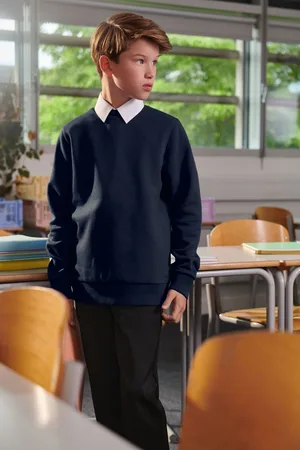 Clarks Boys Navy Boys School Long Sleeve Sweat Top
