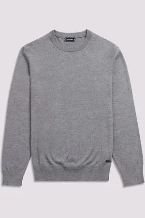 Duchamp Grey Crew Neck Knit Jumpers M