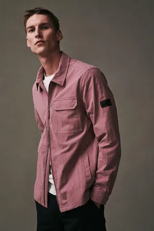 Barbour Mens Maze Peached Overshirt