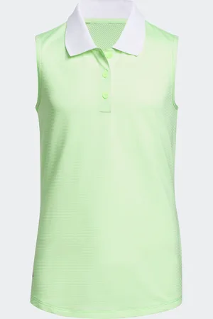 adidas Boys Lime Sleeveless Polo Shirt