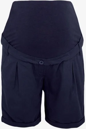 JoJo Maman Bébé Womens Navy Maternity Chino Shorts