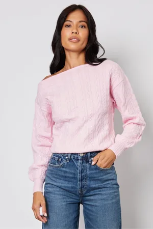 Threadbare Womens Slash Neck Cable Knit Jumper