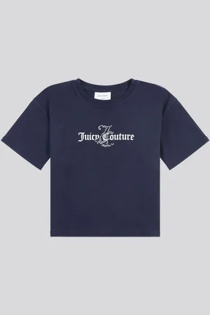 Juicy Couture Girls Girls Diamante & Glitter 100% Cotton JC T-Shirt